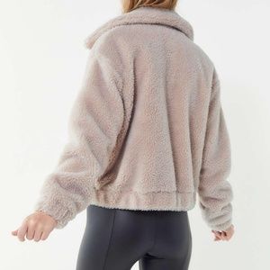 UO Cropped Teddy Jacket